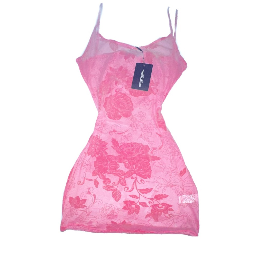 Pink mesh dress
